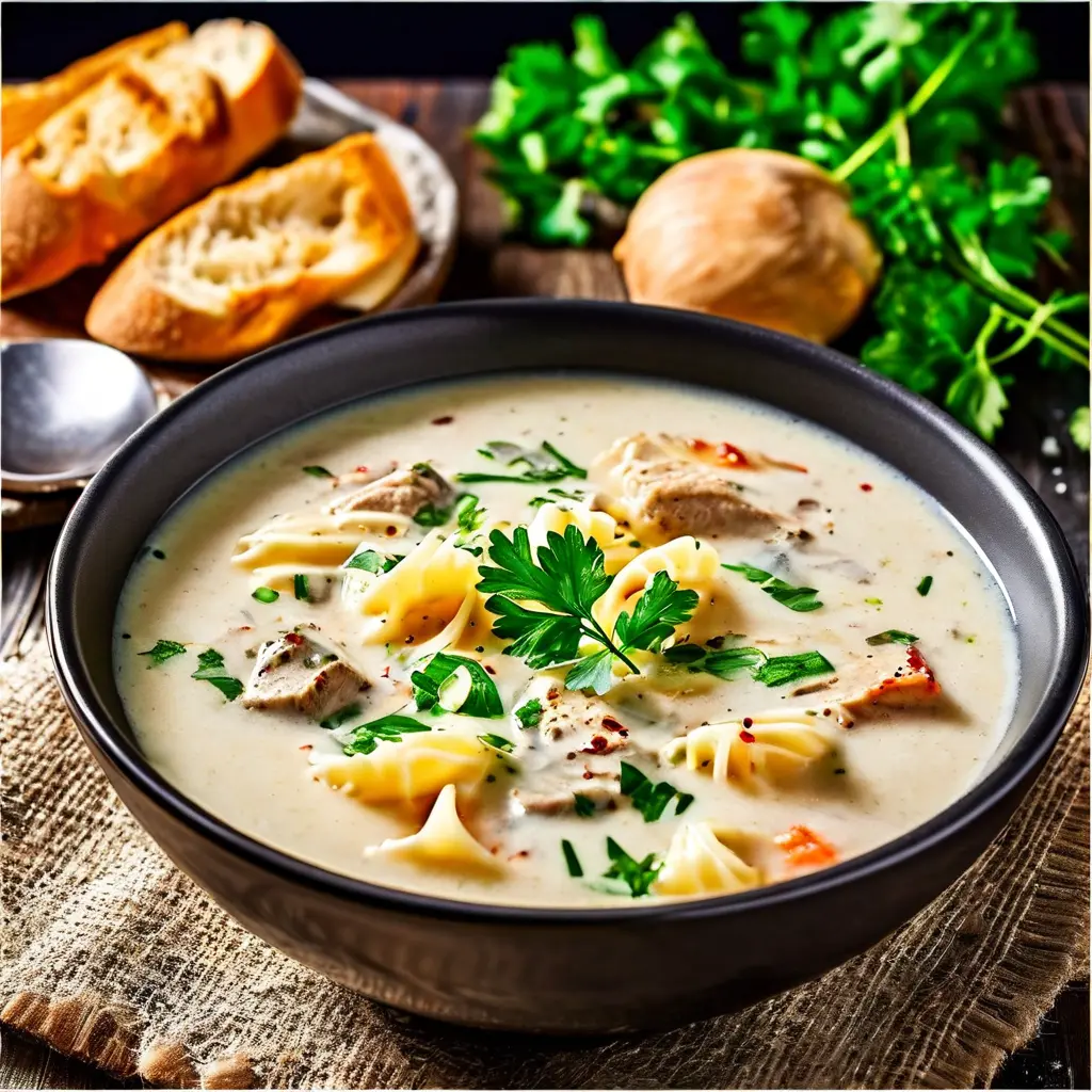 Creamy Chicken and Pasta Soup